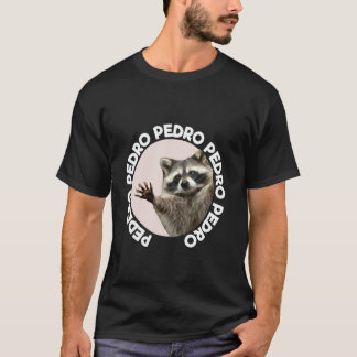 Camiseta Pedro Racoon Funny Animal Cute Design Dance