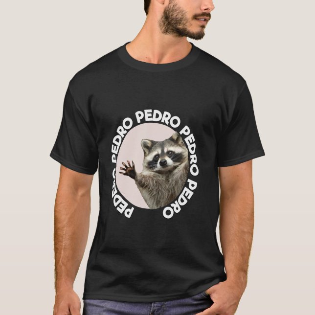 Camiseta Pedro Racoon Funny Animal Cute Design Dance (Anverso)