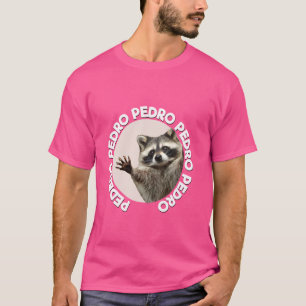 Camiseta Pedro Racoon Funny Animal Cute Design Dance