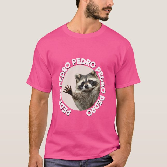 Camiseta Pedro Racoon Funny Animal Cute Design Dance (Anverso)