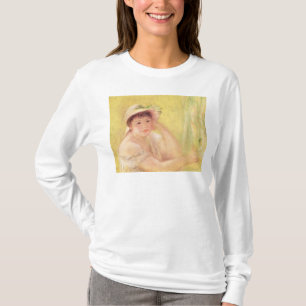 Camiseta Pedro una mujer de Renoir el   en un gorra de paja