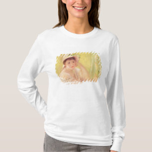 Camiseta Pedro una mujer de Renoir el en un gorra de paja