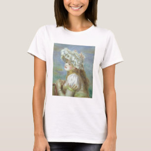Camiseta Pedro una mujer joven de Renoir el   en un gorra