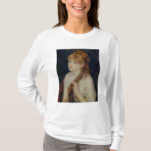 Camiseta Pedro una mujer joven de Renoir el   que trenza su