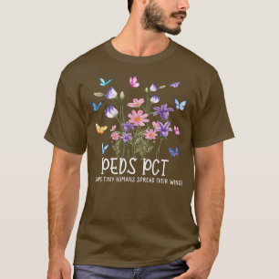 Camiseta Peds Pct Butterflies Cna Pediátrica Regalo Para Ho