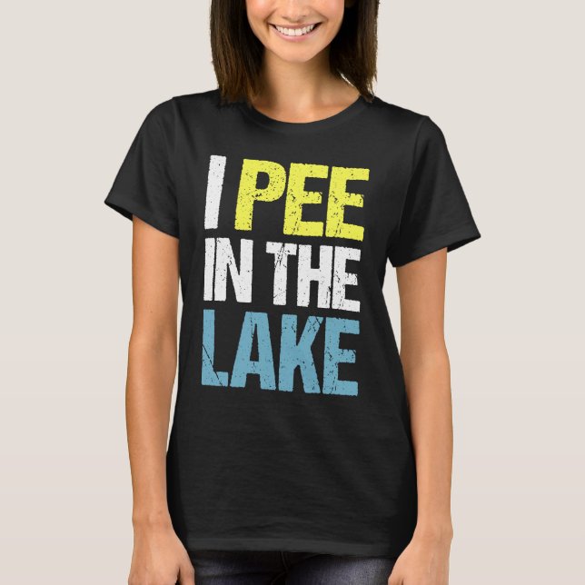 Camiseta Pee En El Lago Funny Vacaciones De Verano (Anverso)