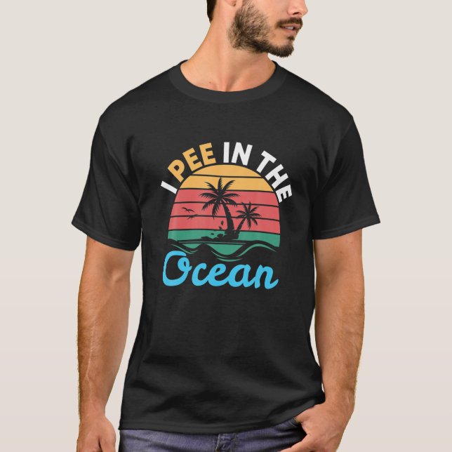 Camiseta Pee En El Océano | Llamadas a la playa (Anverso)