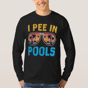 Camiseta Pee En Las Piscinas - Chistes divertidos - Amantes