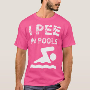 Camiseta Pee En Las Piscinas Divertido Bañarse En Verano