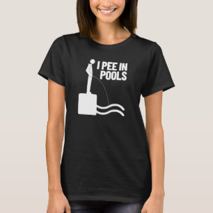 Camiseta Pee En Las Piscinas Humor De Vacaciones Nadando