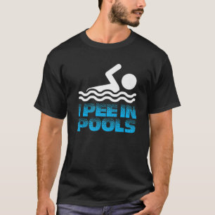 Camiseta Pee En Las Piscinas Un Baño Divertido
