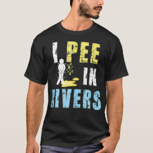 Camiseta Pee En Los Ríos Divertidos Campamentos De Verano