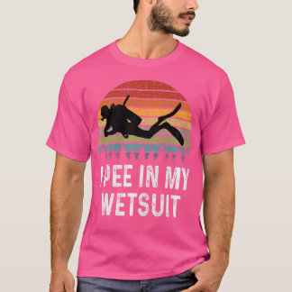 Camiseta Pee En Mi Traje De Wetsuit Divertido Buceo Scuba
