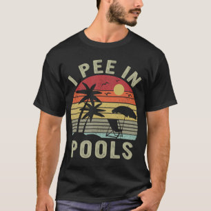 Camiseta Pee en piscinas, canto sarcástico para los amantes