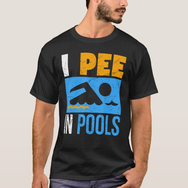 Camiseta Pee En Piscinas Divertido Jugador De Entrenadores  (Anverso)
