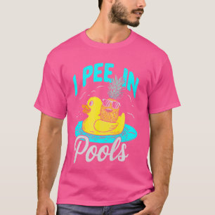 Camiseta Pee En Piscinas Piscina Chistes divertidos, Sarcas