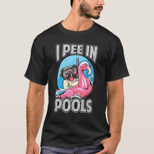 Camiseta Pee En Piscinas Piscina Piscina Chistes 1