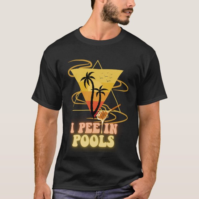 Camiseta Pee en Pools Tee: ¡¡Amantes de nadar en verano!! (Anverso)