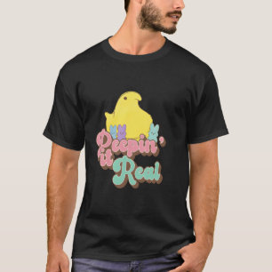 Camiseta Pee' It Real Chickens Bunny Rabbit Easter Day