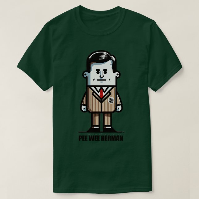 Camiseta Pee Wee Herman Fan Art (Diseño del anverso)