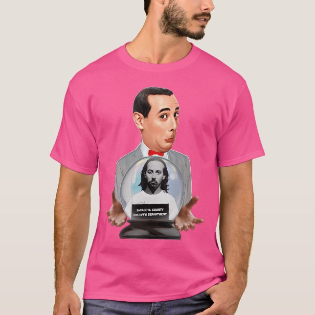 Camiseta Pee Wee Herman Mugshot (Anverso)