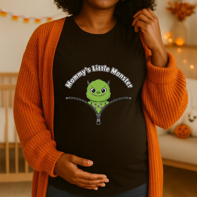Camiseta Peekaboo Baby Monster Maternity Halloween (Subido por el creador)