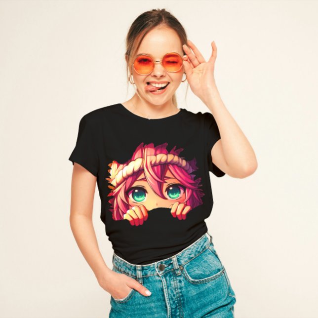 Camiseta Peeking Anime (Subido por el creador)