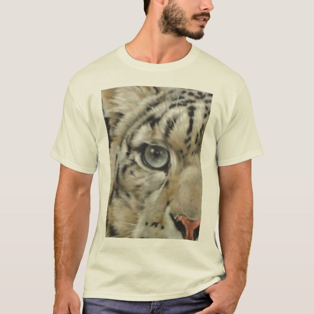 Camiseta Peeking Snow Leopard (Anverso)