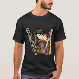 Camiseta Peeking Ukiyo-e geisha - Konnichiwa!