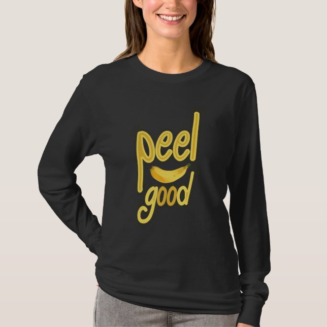 Camiseta Peel Good  Women Banana Yellow Fruit Love 1 (Anverso)