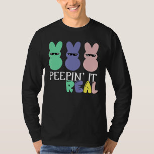 Camiseta Peepin It Real Cute Rabbit Face Triple Con Gafas