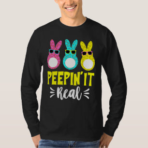 Camiseta Peepin It Real Cute Rabbit Face Triple Con Gafas