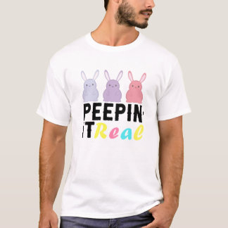 Camiseta Peepin it real Easter Day Bunny T-Shirt