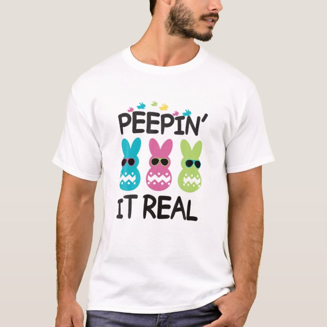 Camiseta Peepin' It Real Funny Easter (Anverso)