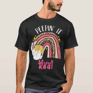 Camiseta Peepin It Real Happy Easter Bunny Toddler Peepin I