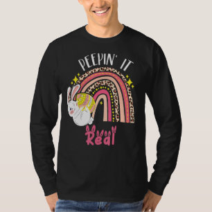 Camiseta Peepin It Real Happy Easter Bunny Toddler Peepin I