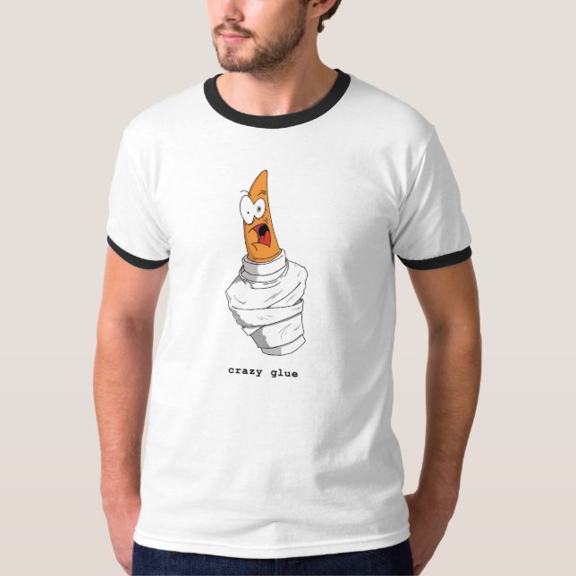 Camiseta pegamento loco (Anverso)