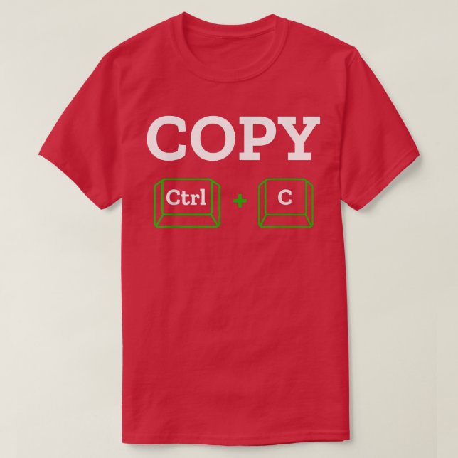 Camiseta Pegar Ctrl + c Familia coincidiendo con D del padr (Diseño del anverso)