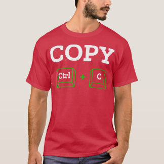 Camiseta Pegar Ctrl + c Familia coincidiendo con D del padr