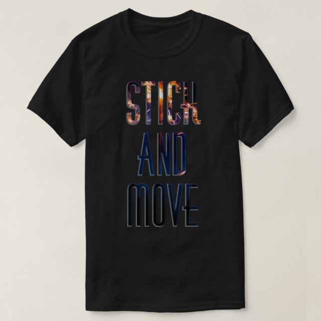 Camiseta Pegar y mover 1 (Diseño del anverso)