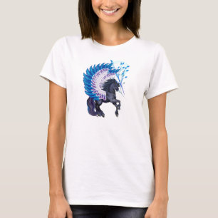 Camiseta Pegaso con alas azul