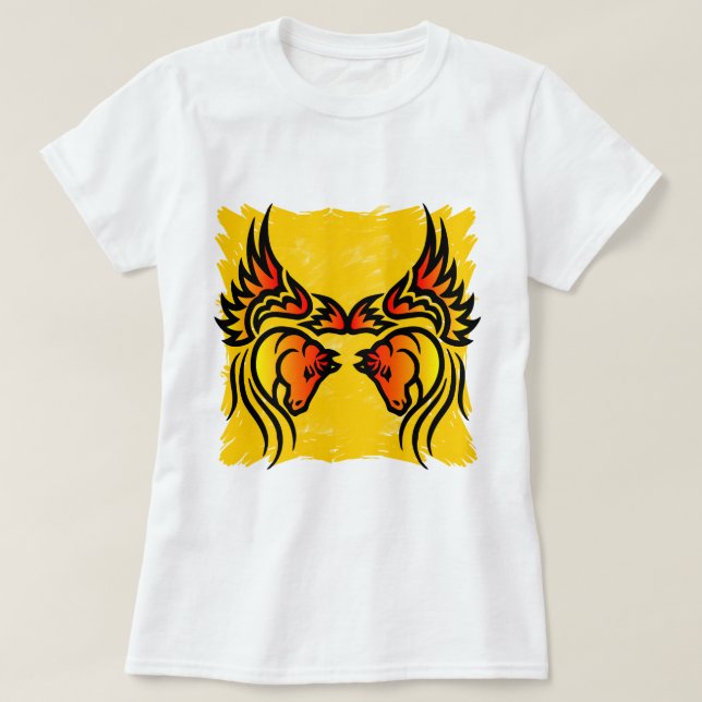 Camiseta Pegaso gemelo (Diseño del anverso)