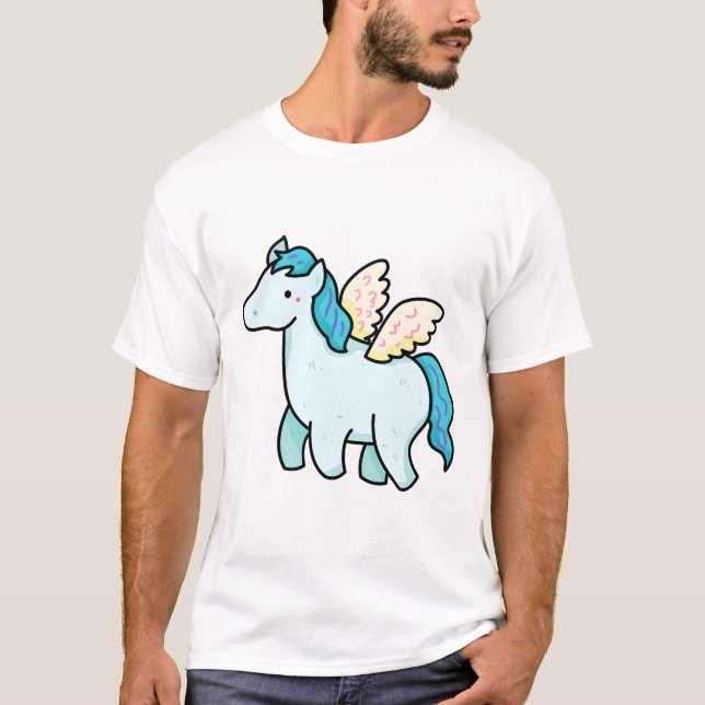 Camiseta Pegaso Kawaii (Anverso)