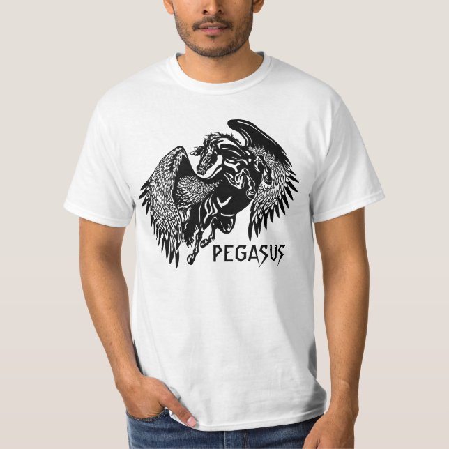 Camiseta Pegaso negro (Anverso)