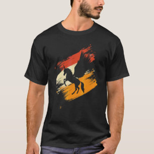 Camiseta Pegaso Unicornios Caballos Retro Pegasos Niñas Niñ