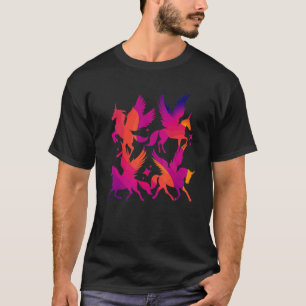 Camiseta Pegasos Unicornios Caballos Criaturas Mitológicas
