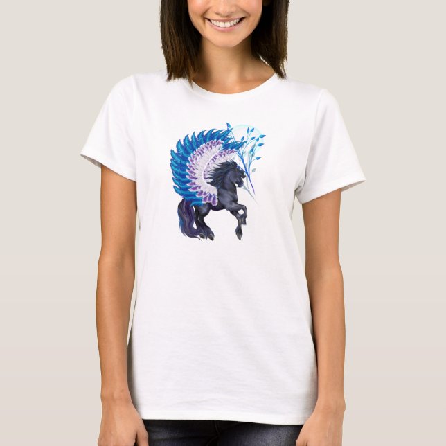 Camiseta Pegasus de ala azul (Anverso)