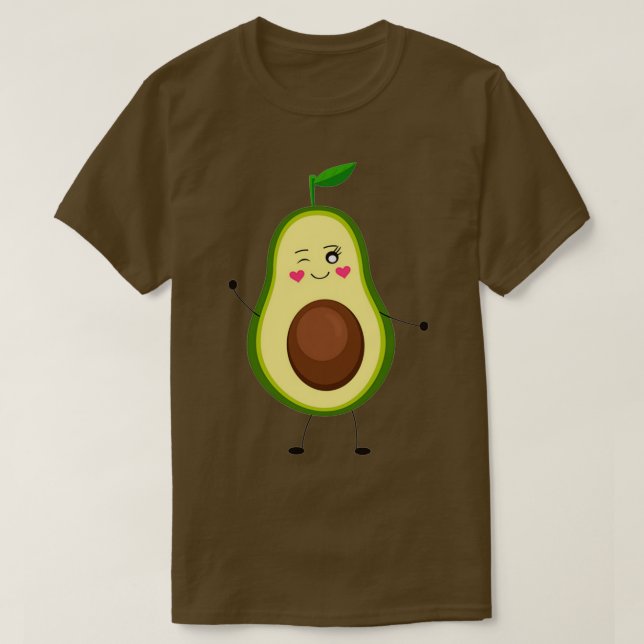 Camiseta pegatina aguacate lindo (Diseño del anverso)