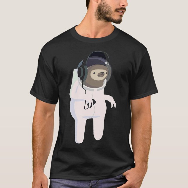 Camiseta Pegatina Astronauta Sloth (Anverso)