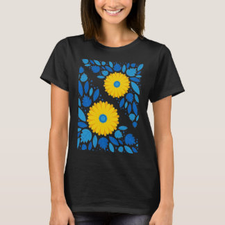 Camiseta Pegatina azul y amarilla de Ucrania
